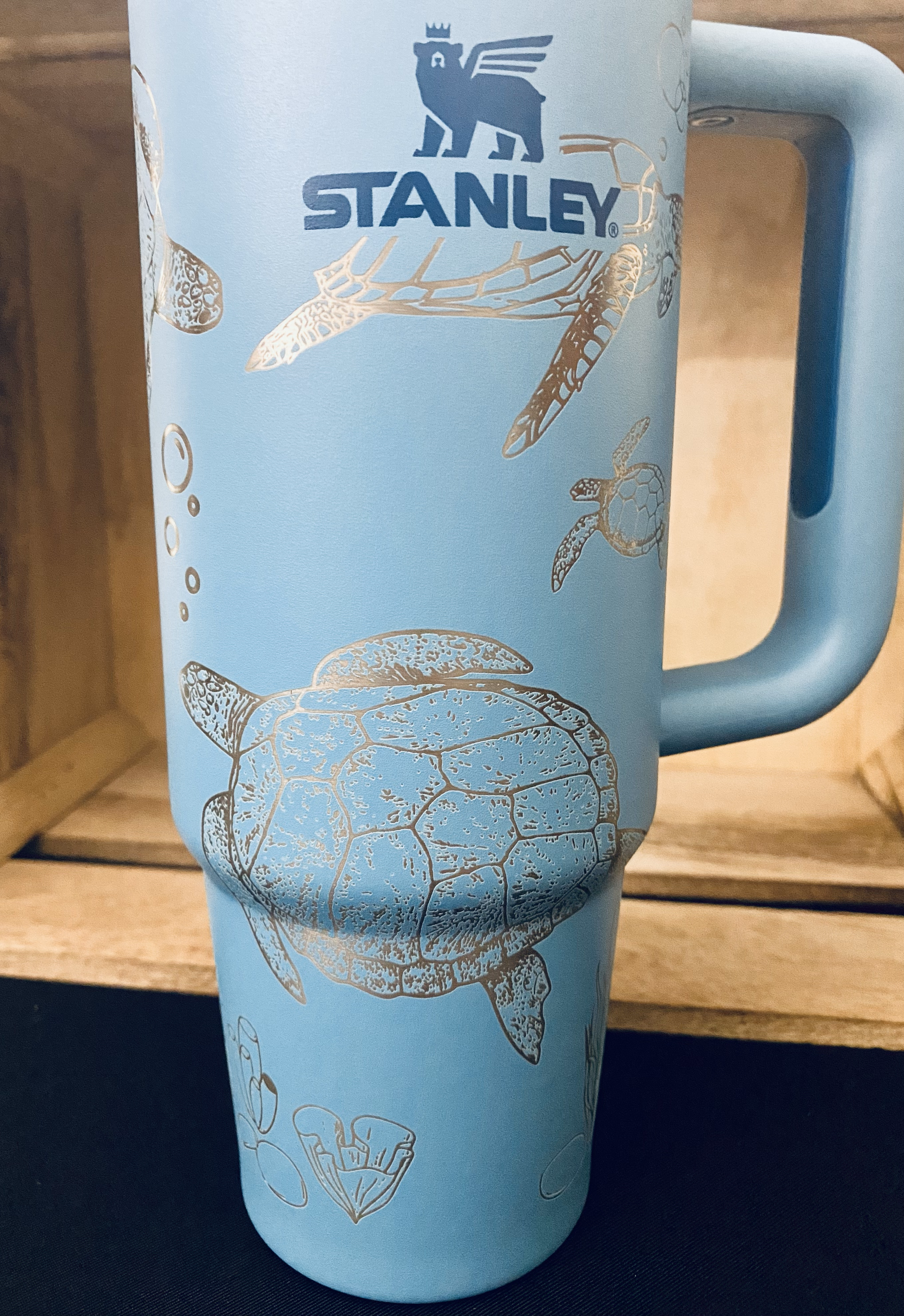 Sea Turtles Engraved Stanley Adventure Quencher 40oz Tumbler 