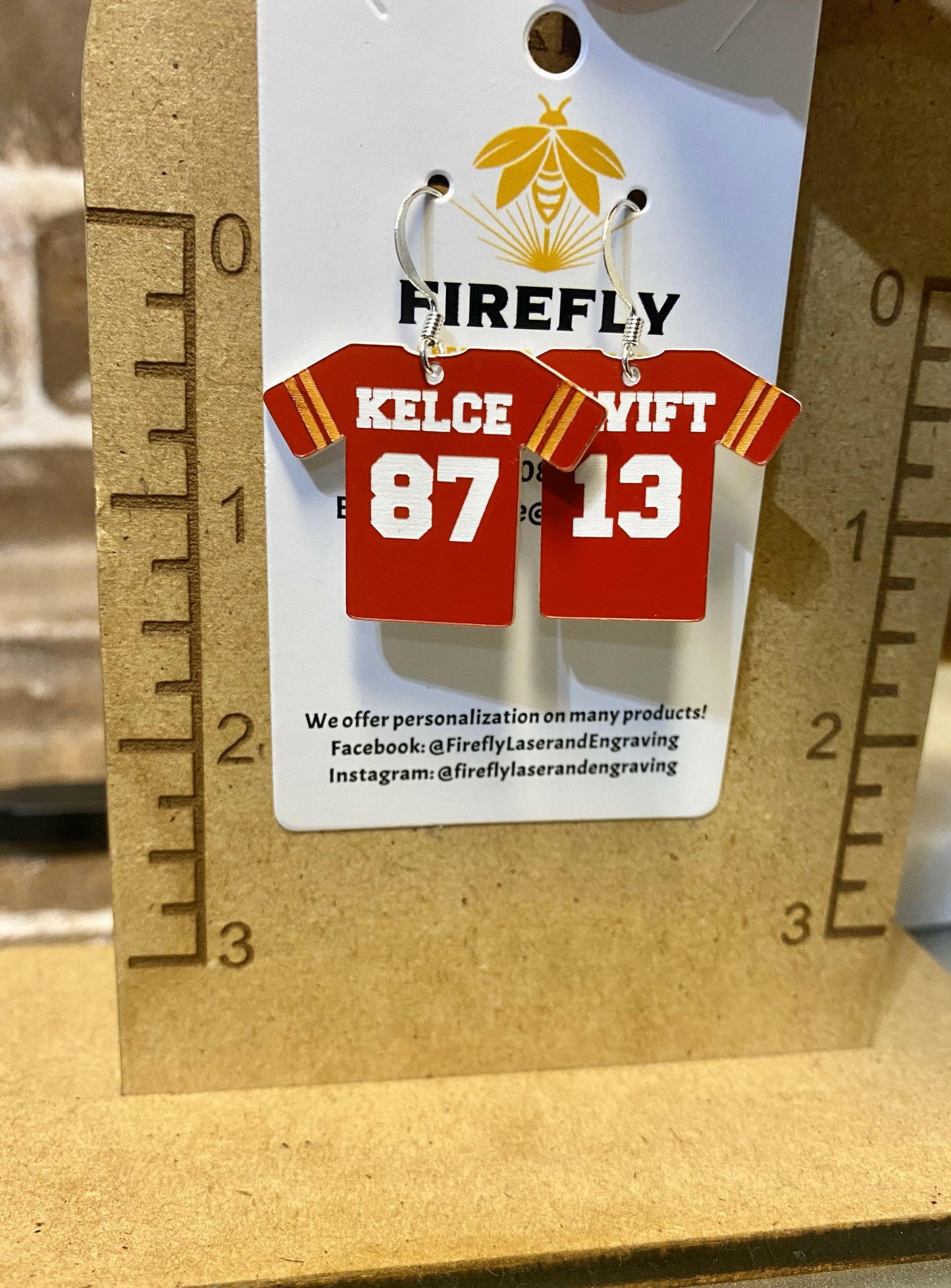 Team Swift-Kelce Earrings.