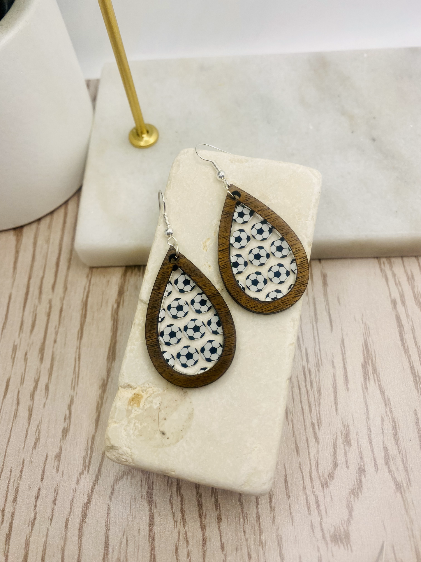 Soccer Earrings-Cirlce/Boho/Teardrop