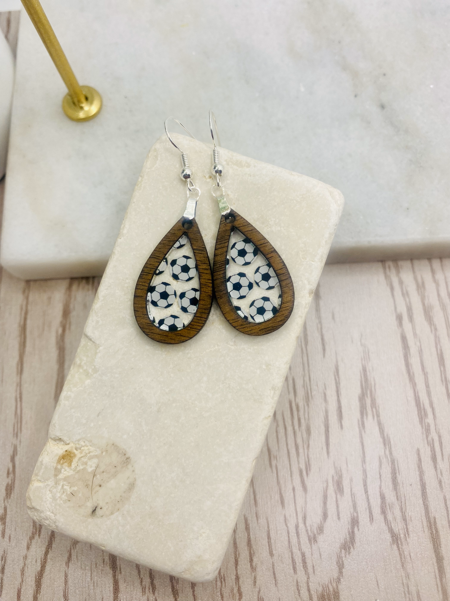 Soccer Earrings-Cirlce/Boho/Teardrop