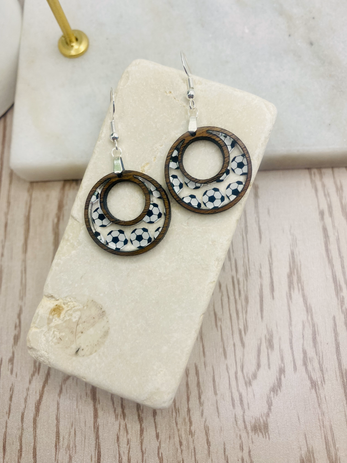 Soccer Earrings-Cirlce/Boho/Teardrop