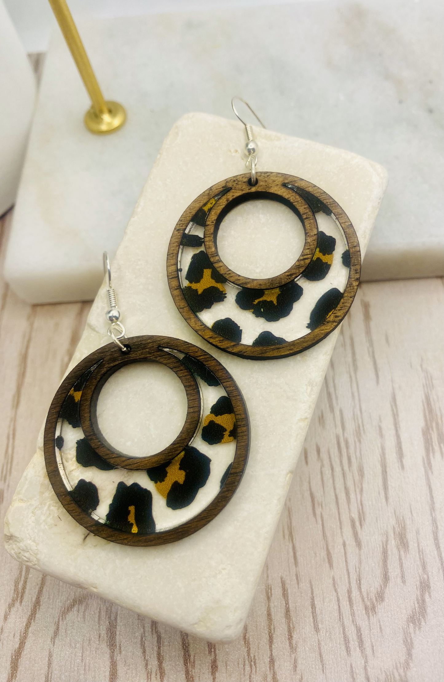 Leopard Print Earrings-Round, Boho, Teardrop