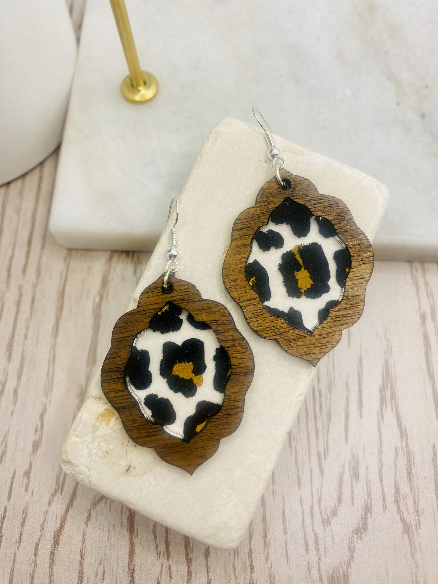 Leopard Print Earrings-Round, Boho, Teardrop
